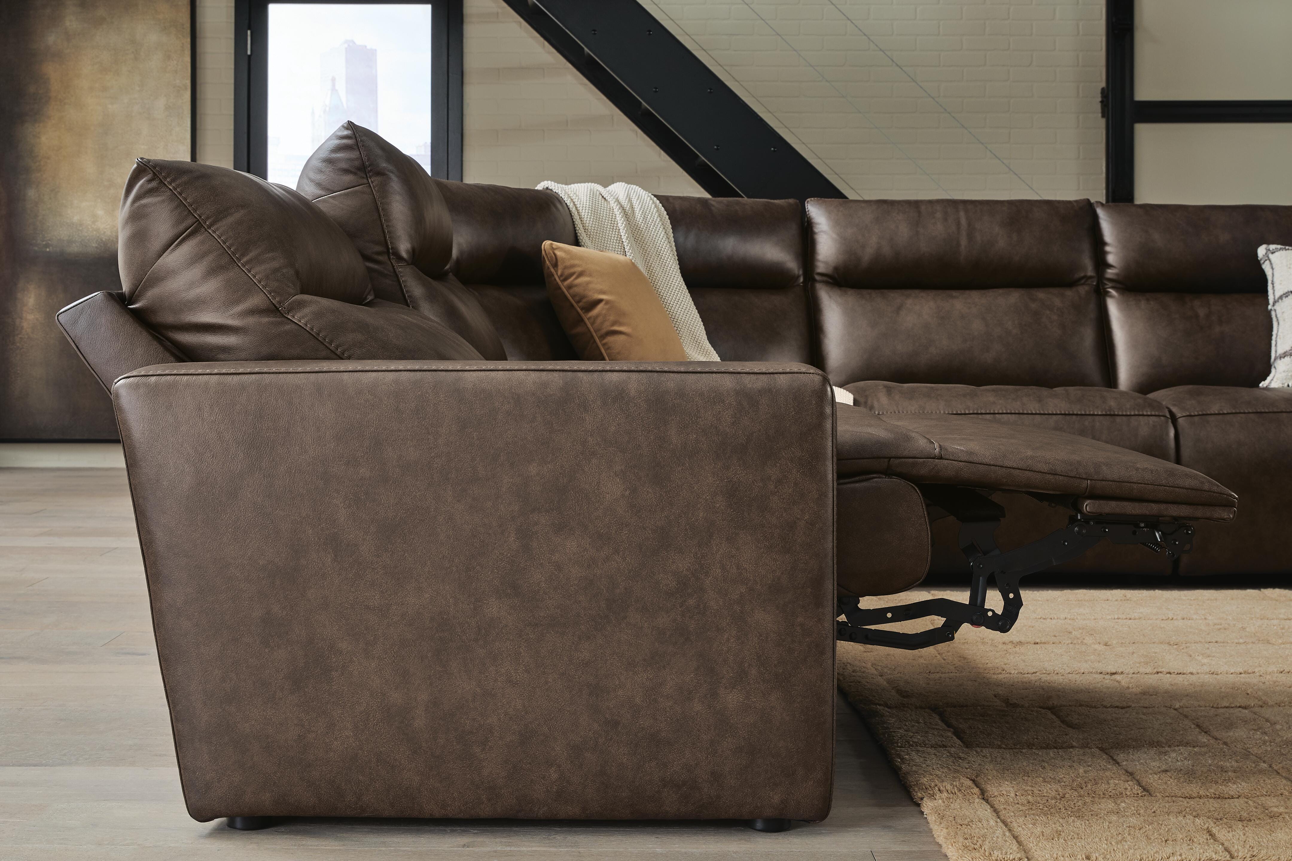 ModZ 7-Piece Power Reclining Sectional with Audio Consoles
