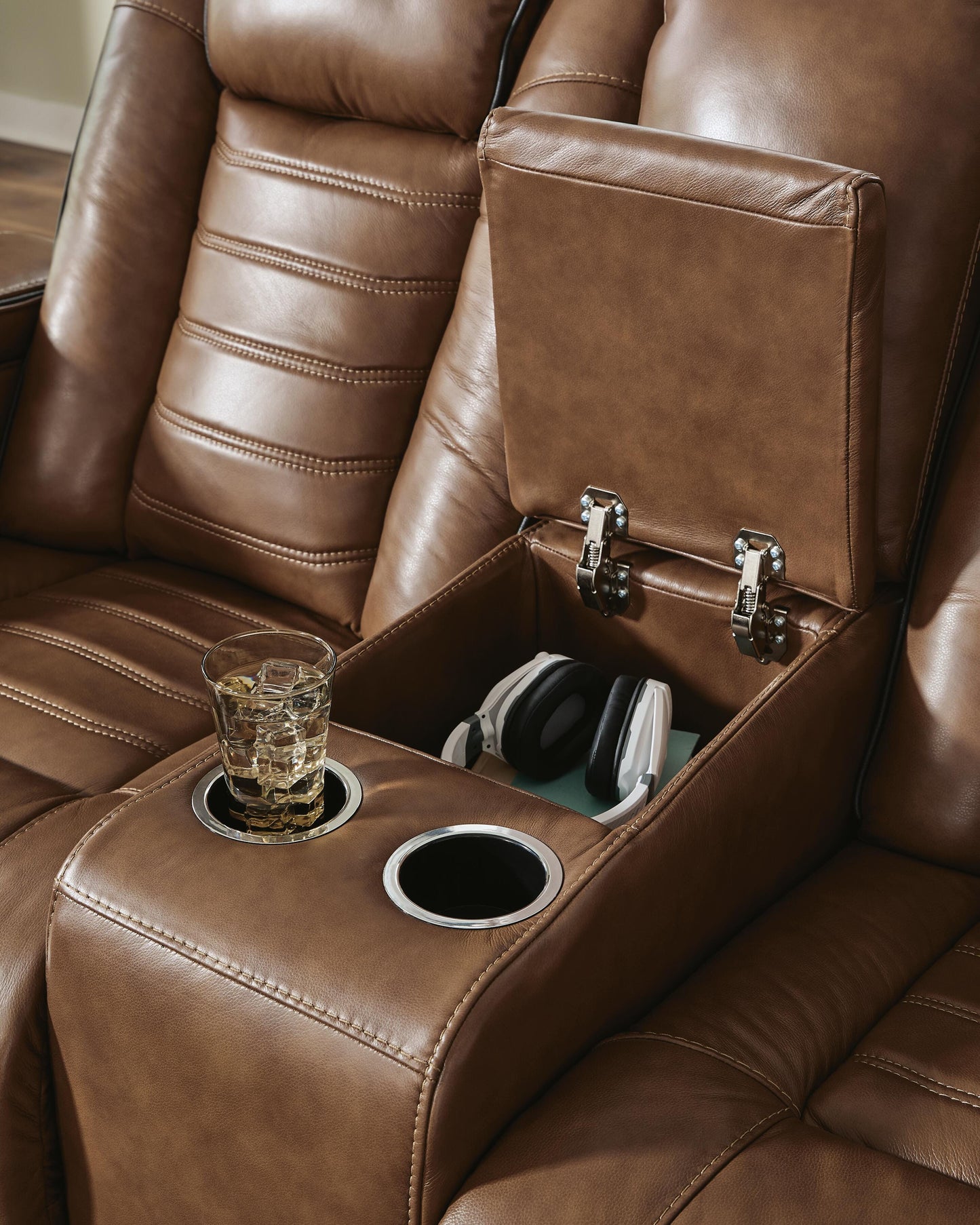 Gruaro Power Reclining Loveseat with Console