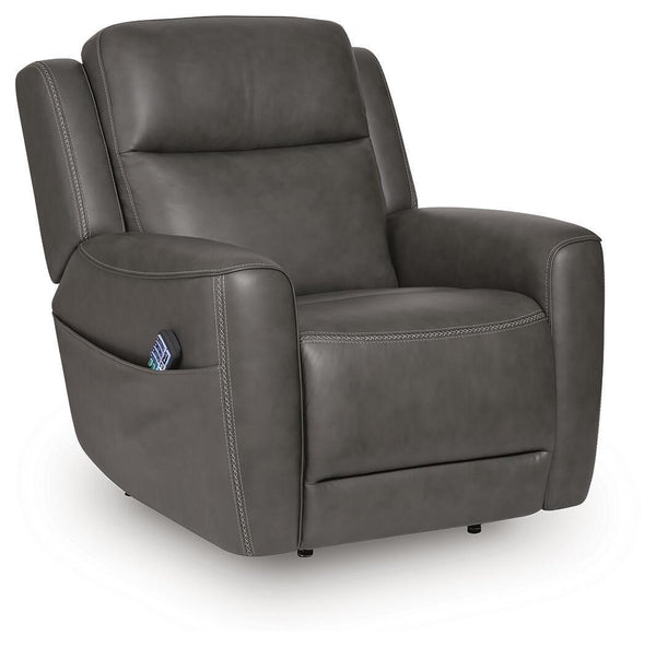 4Z-Tribano Power Lift Recliner — Anchor Leather Match Ease Signature Design by Ashley® Living Room