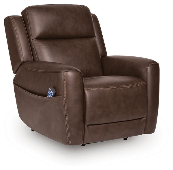 4Z-Tribano Power Lift Recliner — Espresso, Effortless Standing Signature Design by Ashley® Living Room