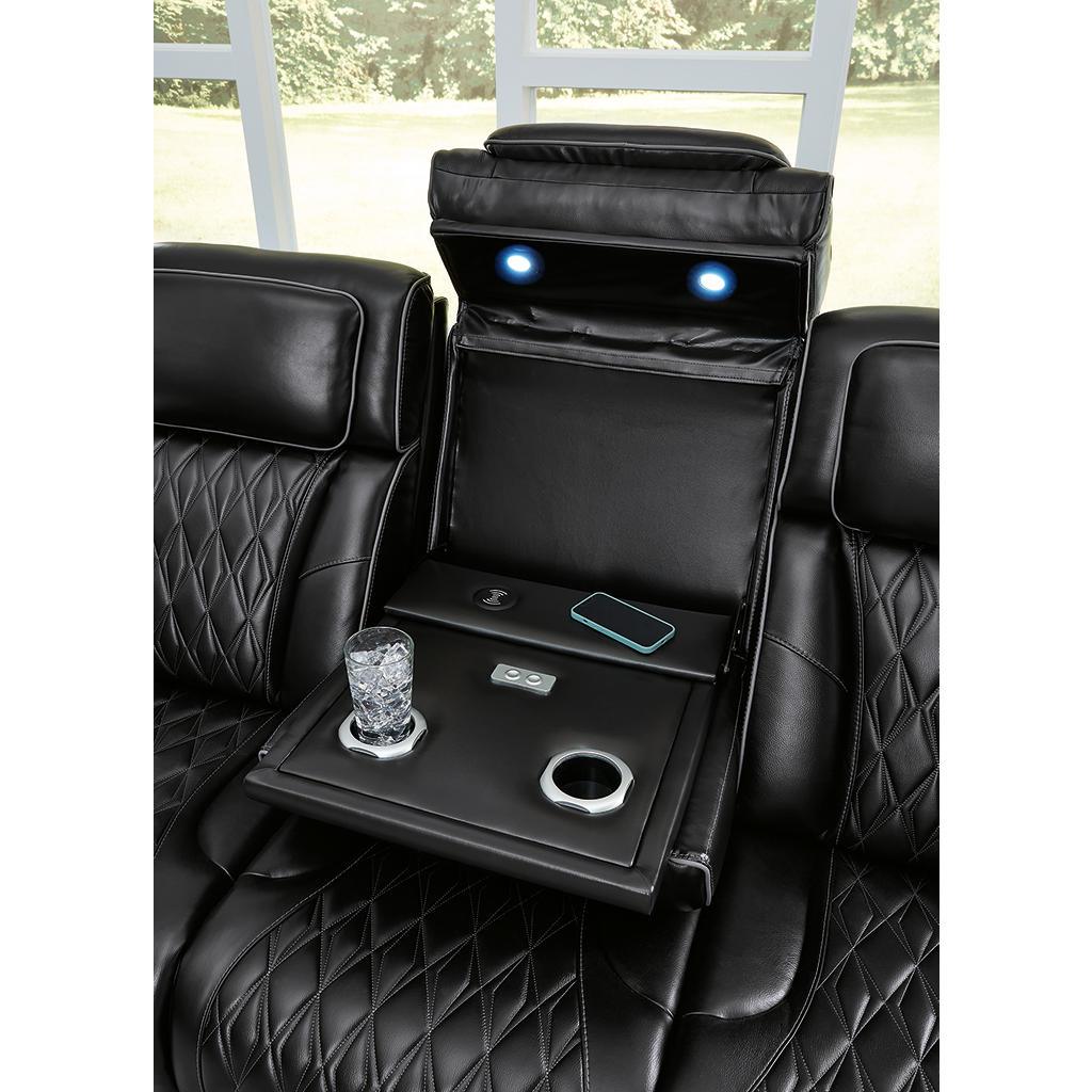 Boyington Set (U1) — Power sofa and console loveseat, Black Signature Design by Ashley® Uncategorized