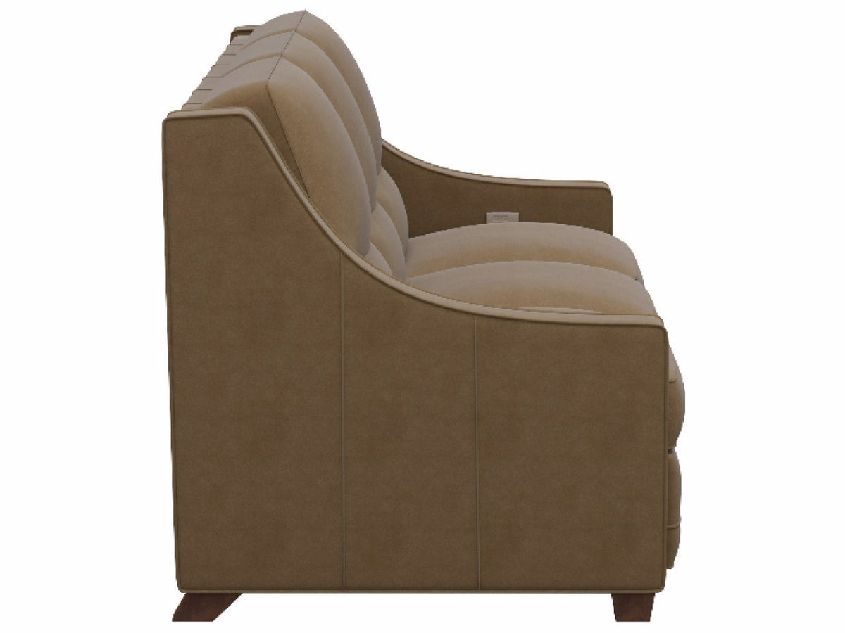 Universal Furniture Kelce Reclining Sofa — Rush Toffee — Kelce Collection
