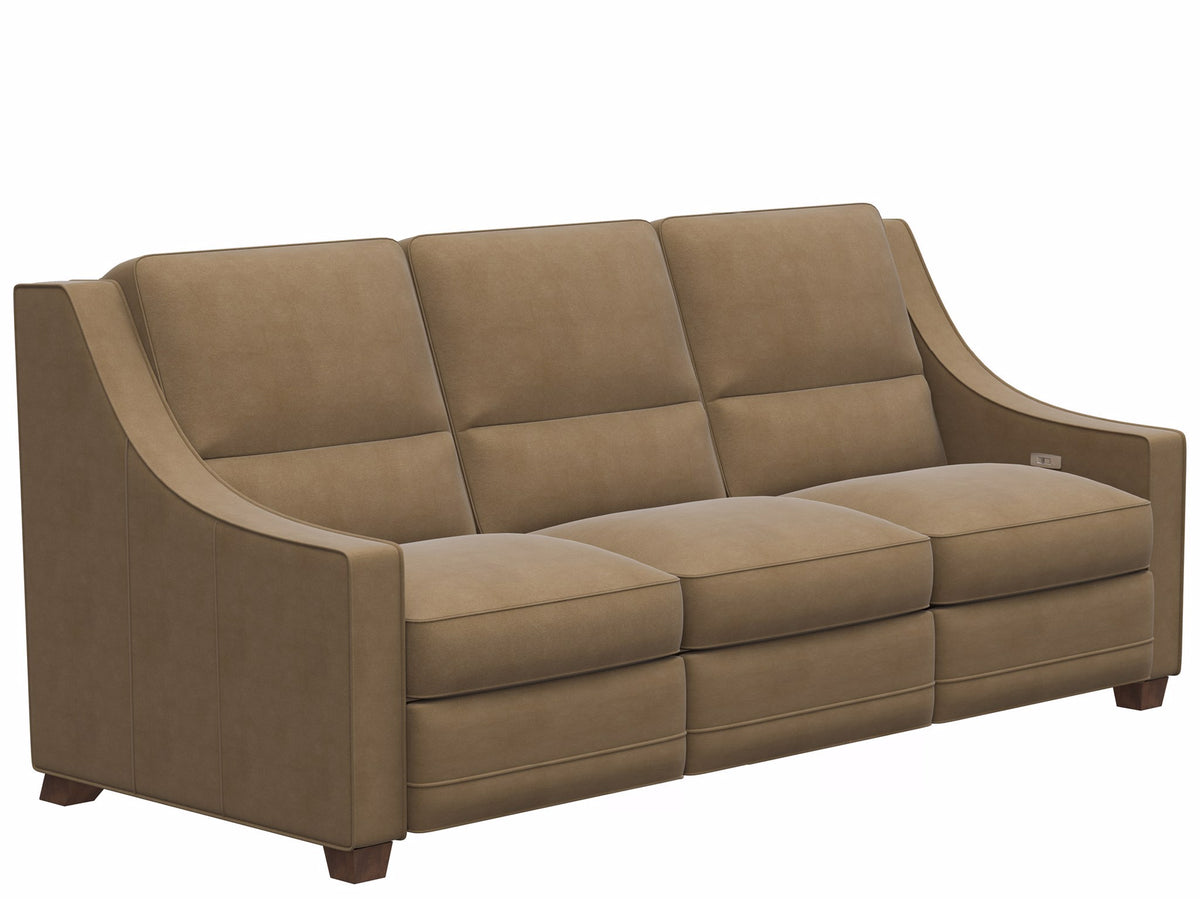 Universal Furniture Kelce Reclining Sofa — Rush Toffee — Kelce Collection