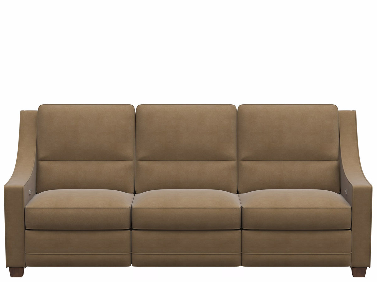 Universal Furniture Kelce Reclining Sofa — Rush Toffee — Kelce Collection