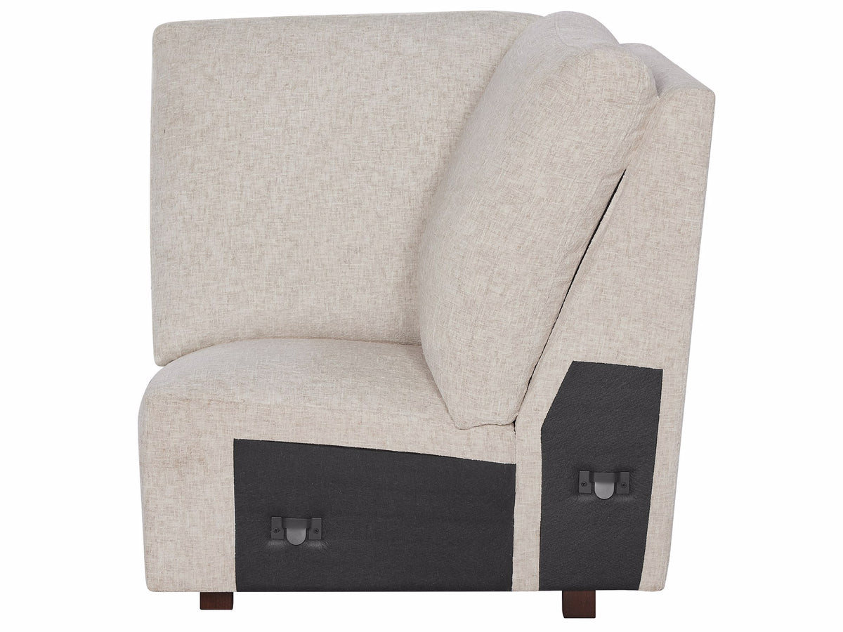 Universal Furniture Rhodes Corner Chair — Rani Arctic — Rhodes Collection
