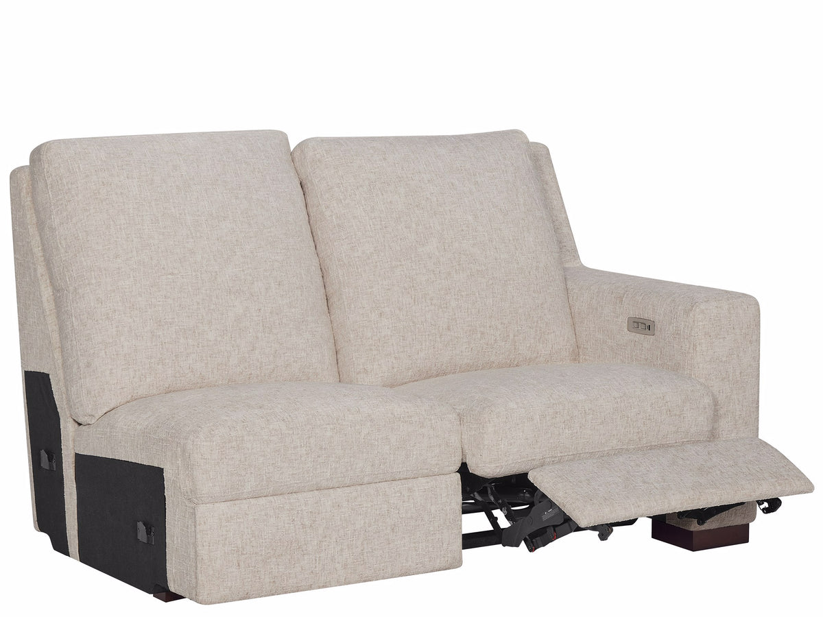 Universal Furniture Rhodes Loveseat RAF — Rani Arctic — Rhodes Collection