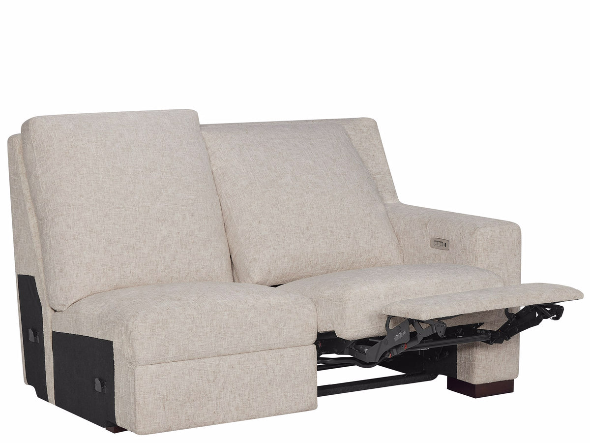 Universal Furniture Rhodes Loveseat RAF — Rani Arctic — Rhodes Collection