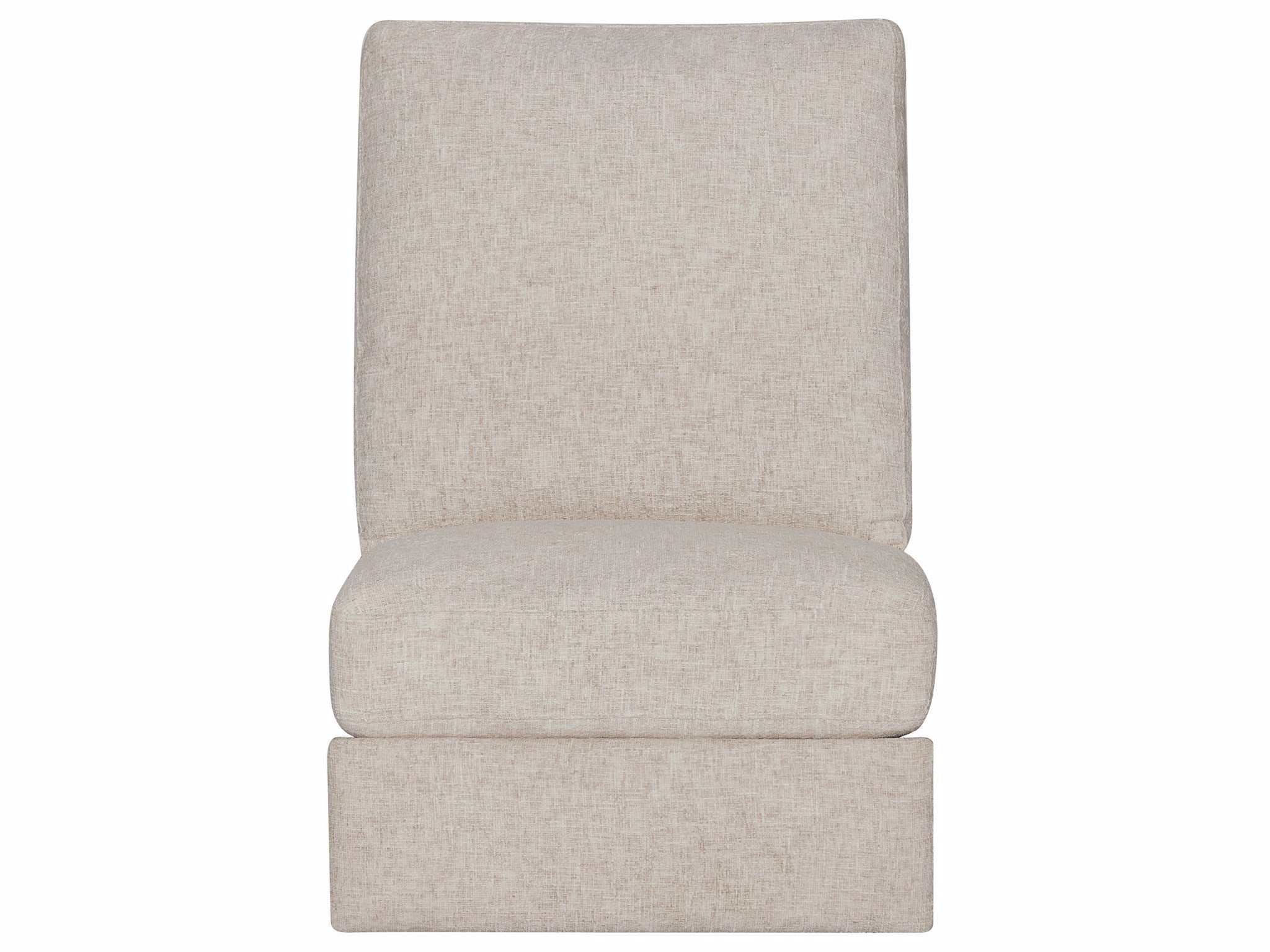 Universal Furniture Rhodes Armless Chair — Rani Arctic — Rhodes Collection