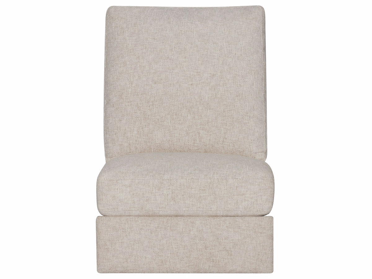 Universal Furniture Rhodes Armless Chair — Rani Arctic — Rhodes Collection