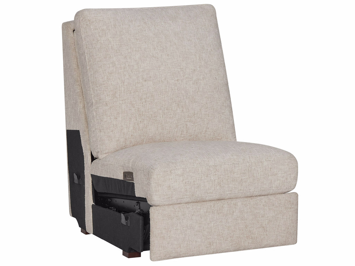 Universal Furniture Rhodes Armless Chair — Rani Arctic — Rhodes Collection