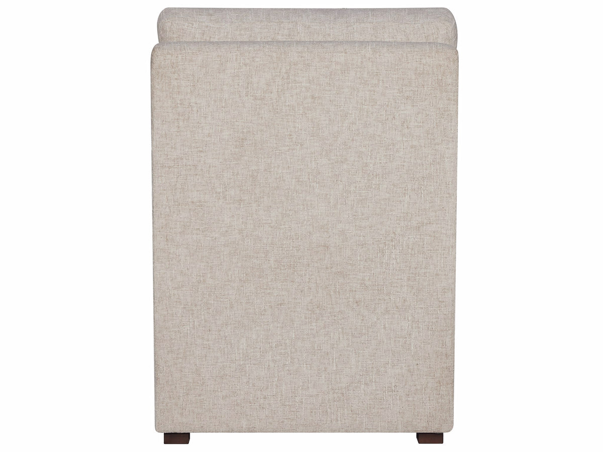 Universal Furniture Rhodes Armless Chair — Rani Arctic — Rhodes Collection