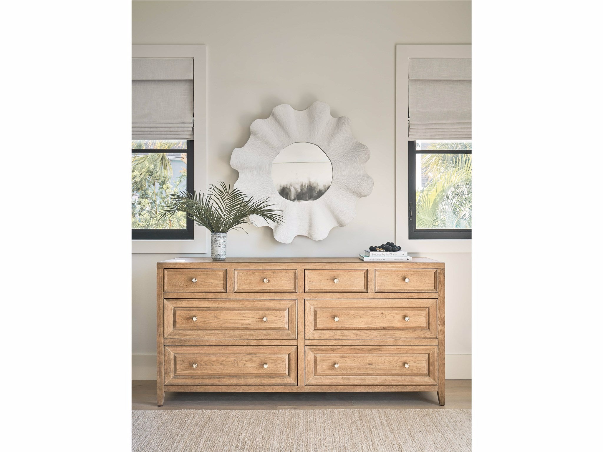 Universal Furniture Scallop Mirror — Weekender Collection