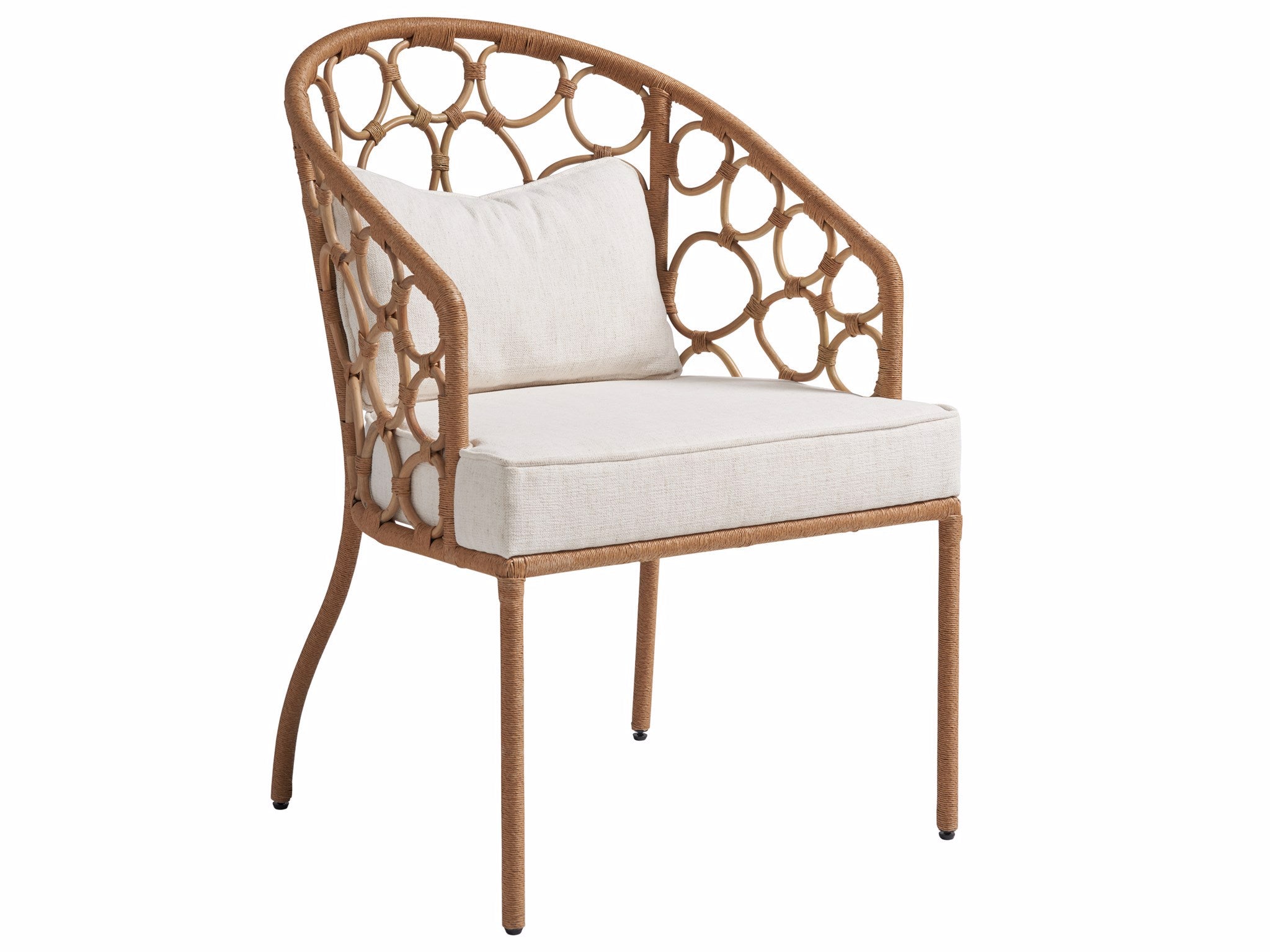 Universal Furniture Weekender Pebble Dining Chair — Natural Rattan — Weekender Collection