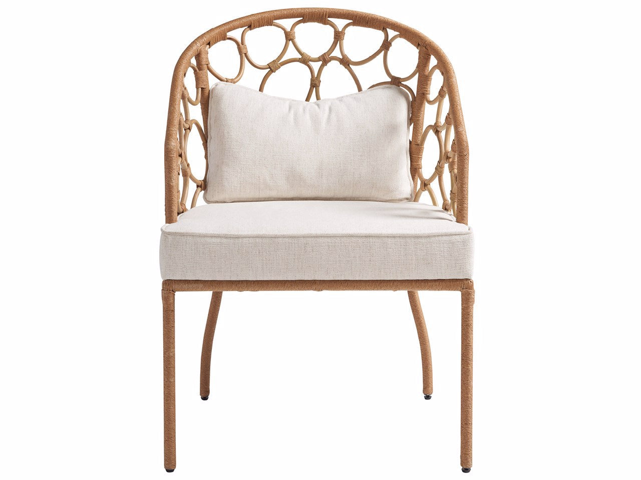 Universal Furniture Weekender Pebble Dining Chair — Natural Rattan — Weekender Collection