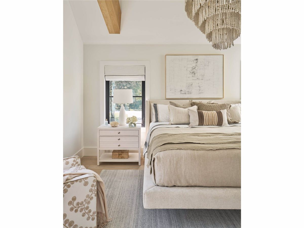 Universal Furniture Weekender Saugatuck Nightstand — White Sand — Weekender Collection
