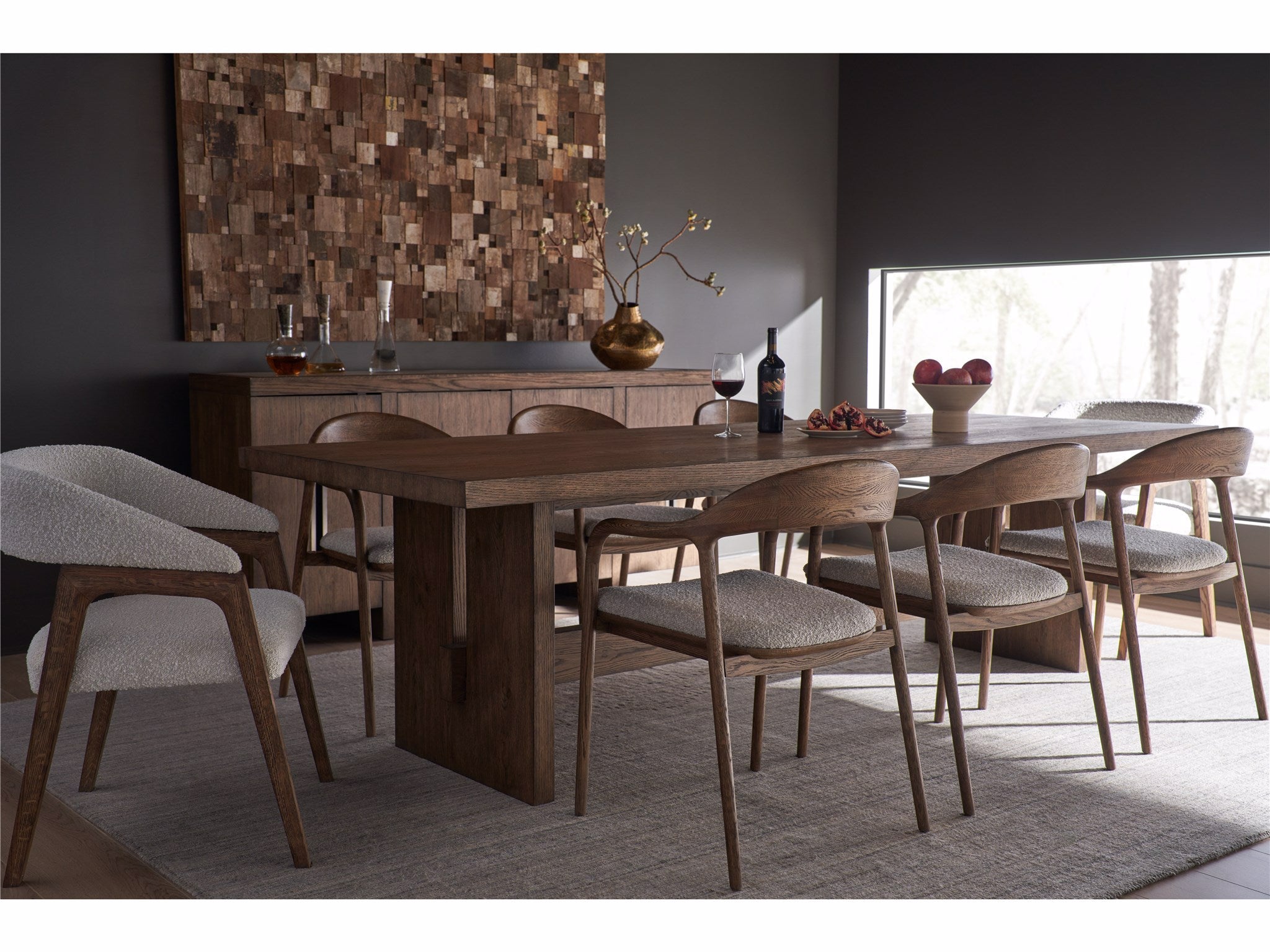 Universal Furniture Barrel Back Dining Chair — Modern Collection