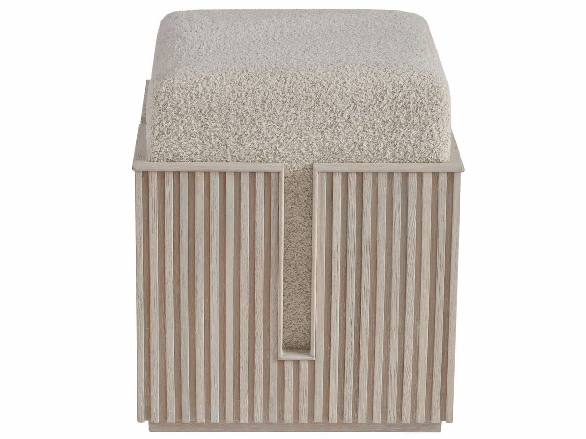 Universal Furniture Avaline Carmen Bunching Stool — White Oak — Avaline Collection