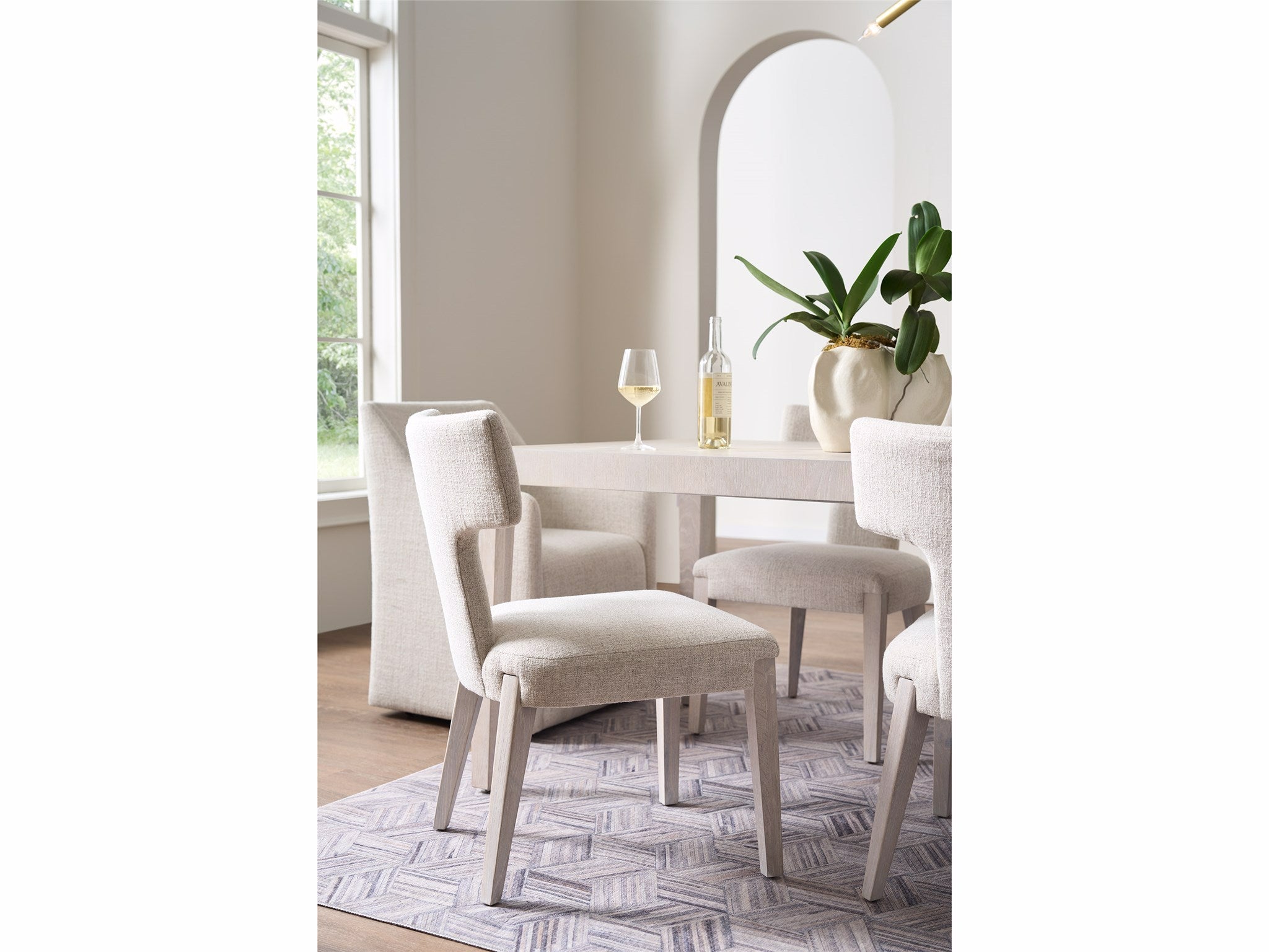 Universal Furniture Avaline Raen Side Chair — White Oak — Avaline Collection