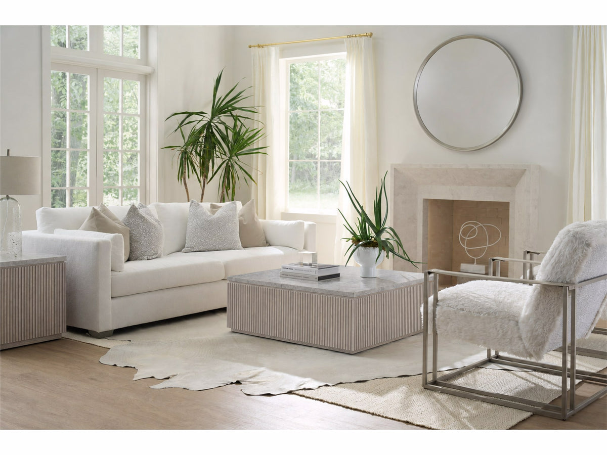 Universal Furniture Avaline Carmen Cocktail Table — White Oak — Avaline Collection