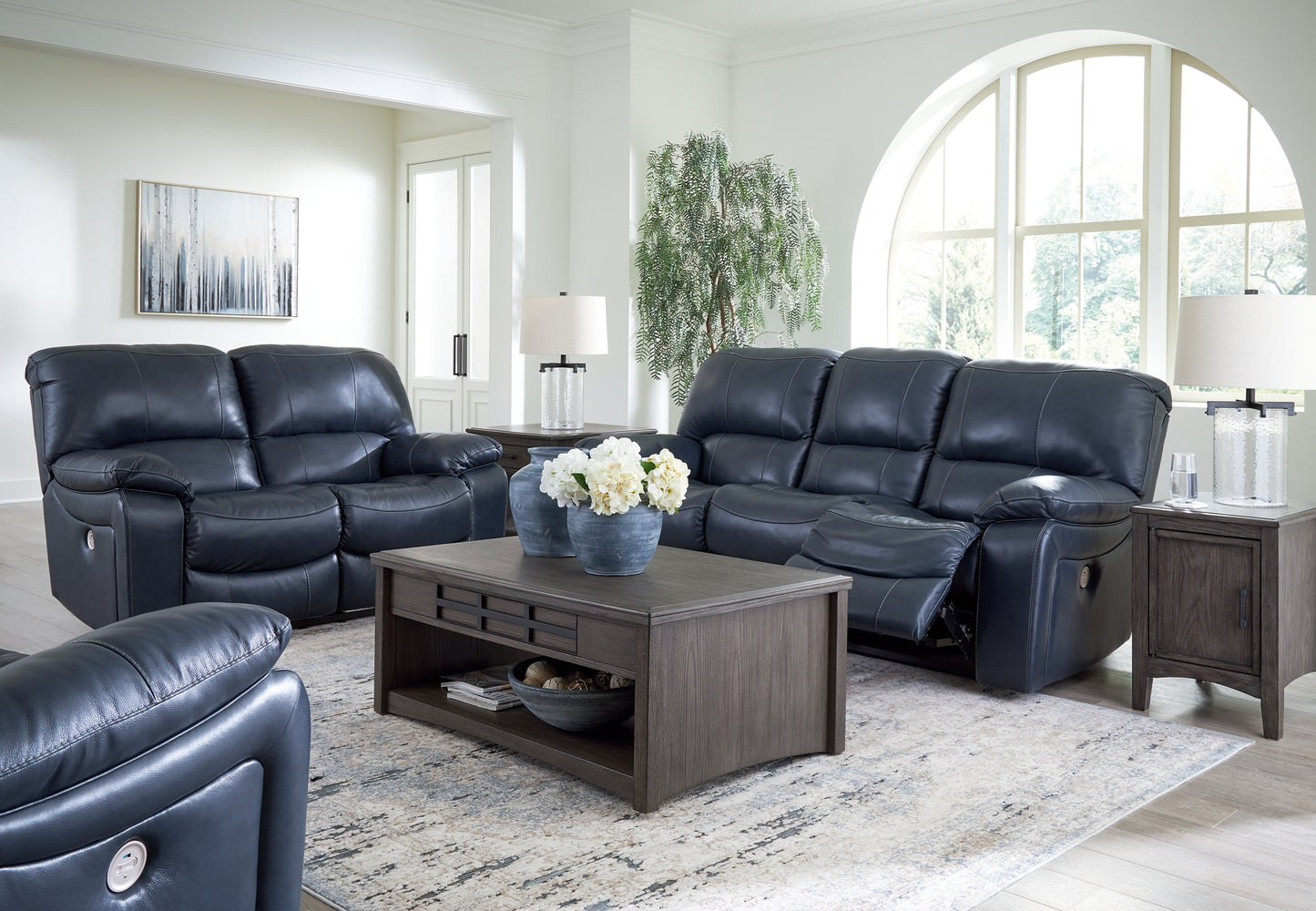 Leesworth Power Reclining Sofa, Loveseat and Recliner