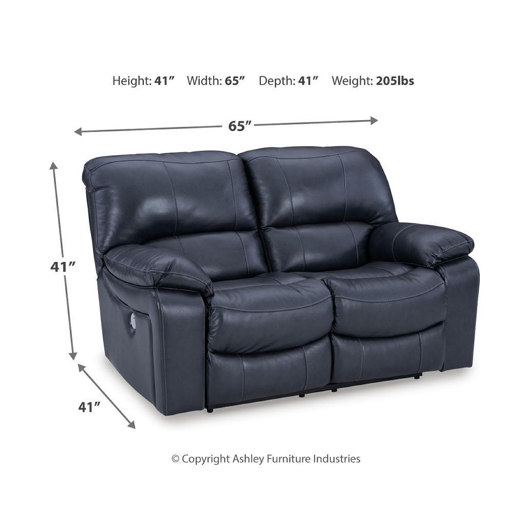 Leesworth Power Reclining Loveseat — Ocean Signature Design by Ashley® Living Room
