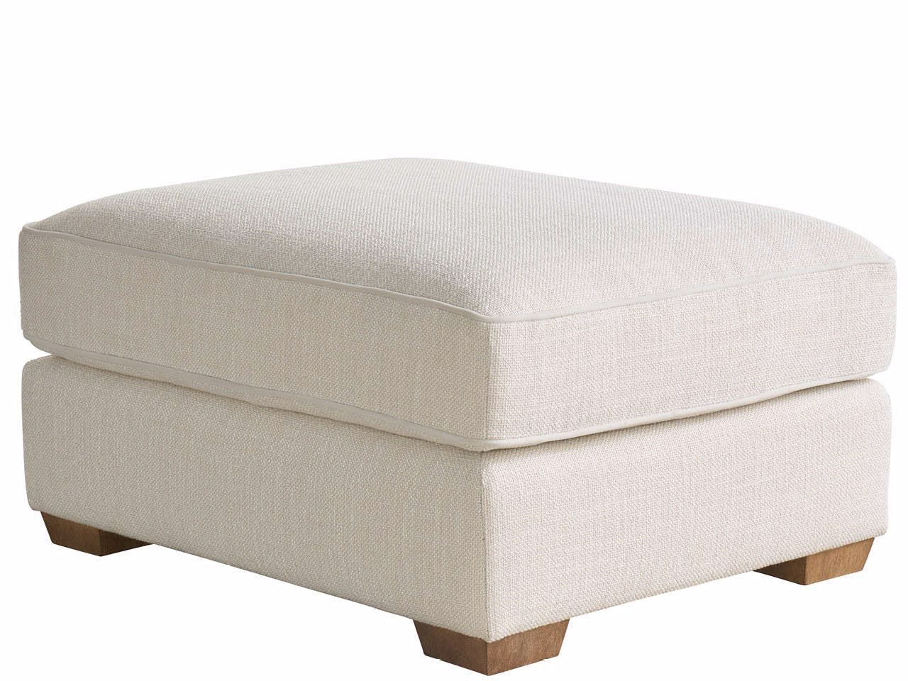 Universal Furniture Leah Ottoman — Asbury Oatmeal — Leah Collection