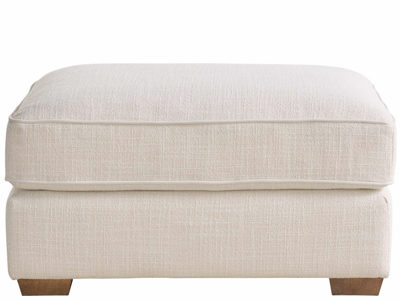 Universal Furniture Leah Ottoman — Asbury Oatmeal — Leah Collection
