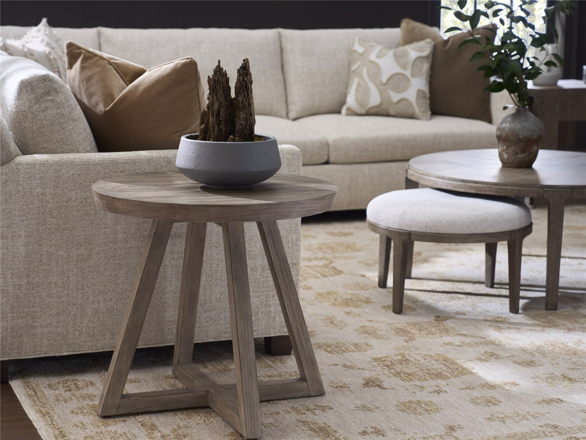 Universal Furniture Boulder Round Side Table — Dwell Collection