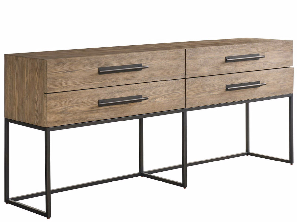 Universal Furniture Boulder Metal Base Console — Dwell Collection