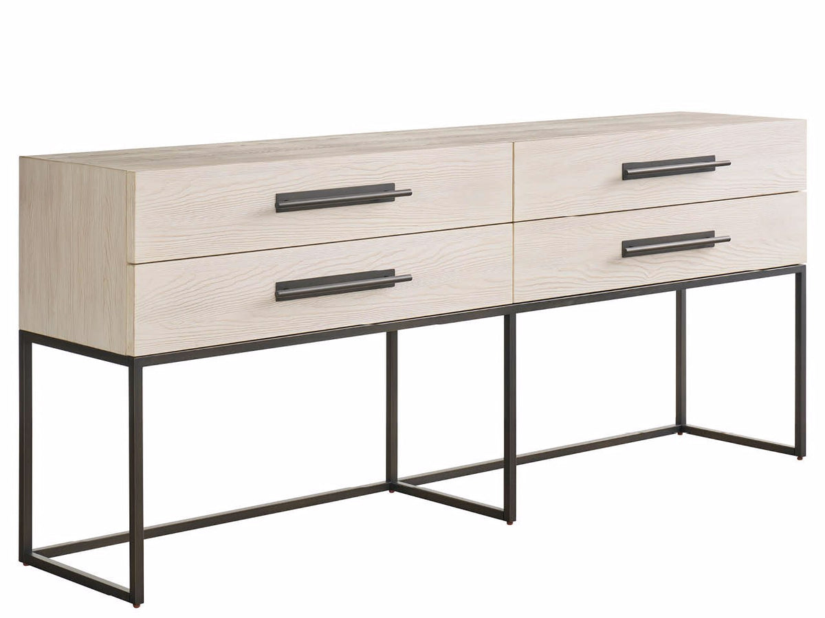 Universal Furniture River Rock Metal Base Console — Dwell Collection