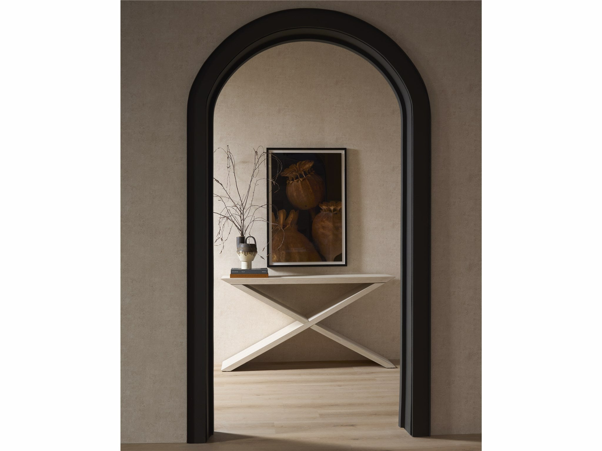 Universal Furniture River Rock Cross Console — Dwell Collection