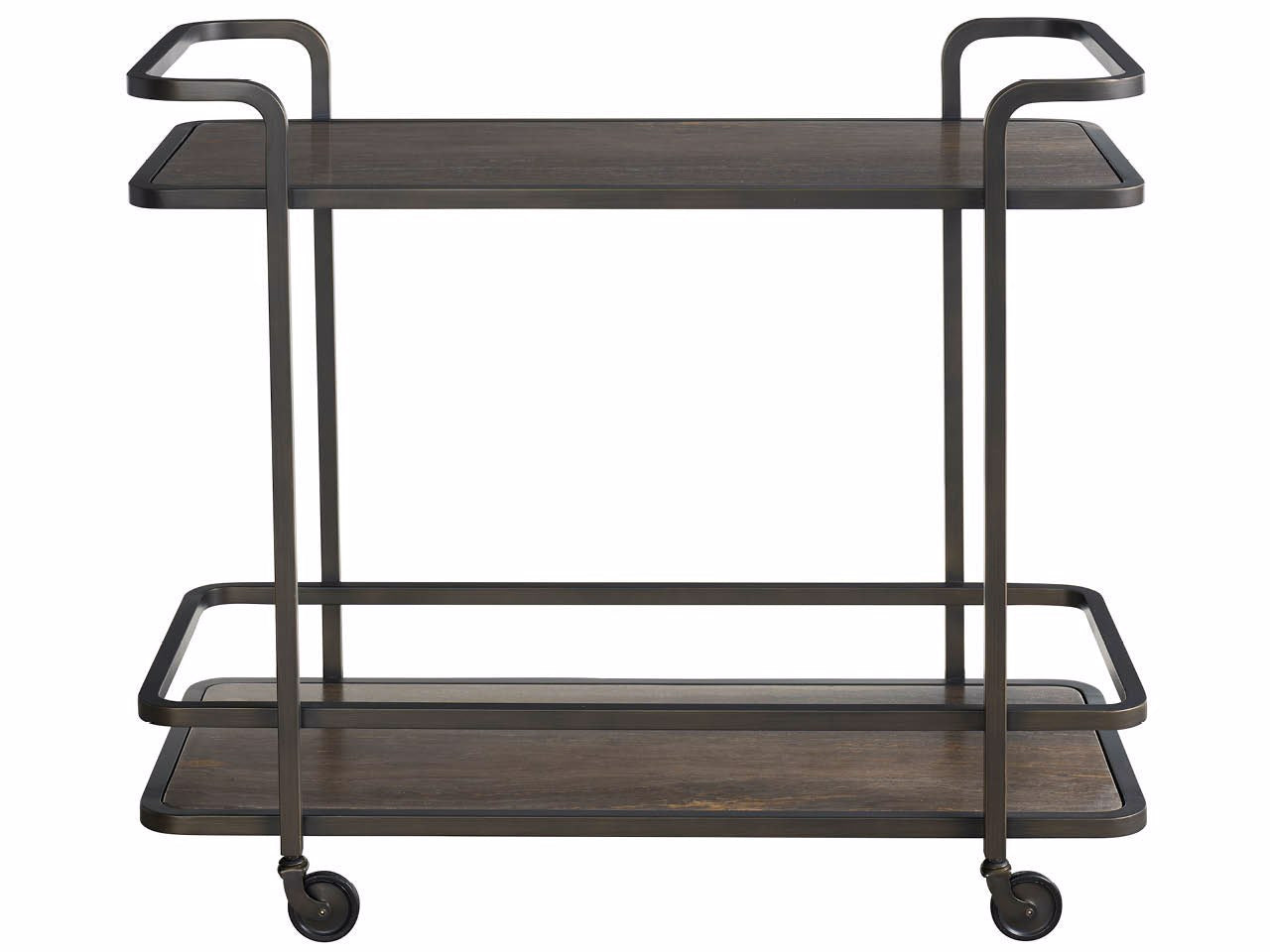 Universal Furniture Smoked Bronze Bar Cart — Modern Collection