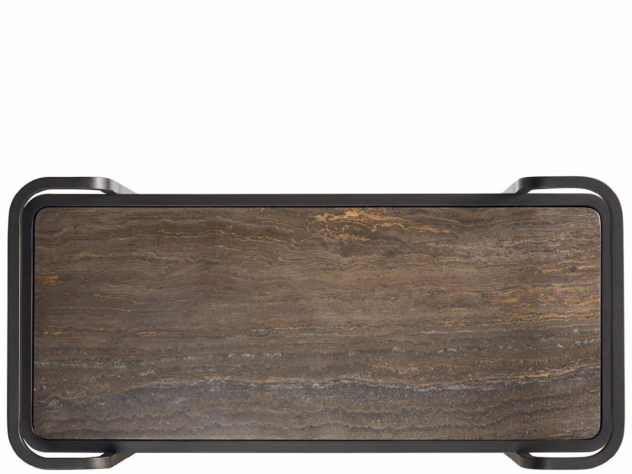 Universal Furniture Smoked Bronze Bar Cart — Modern Collection
