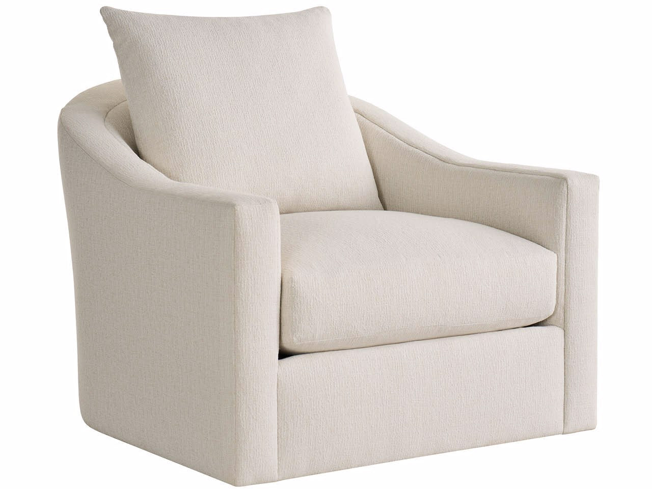 Universal Furniture Eli Swivel Chair — Sanello Ivory — Eli Collection