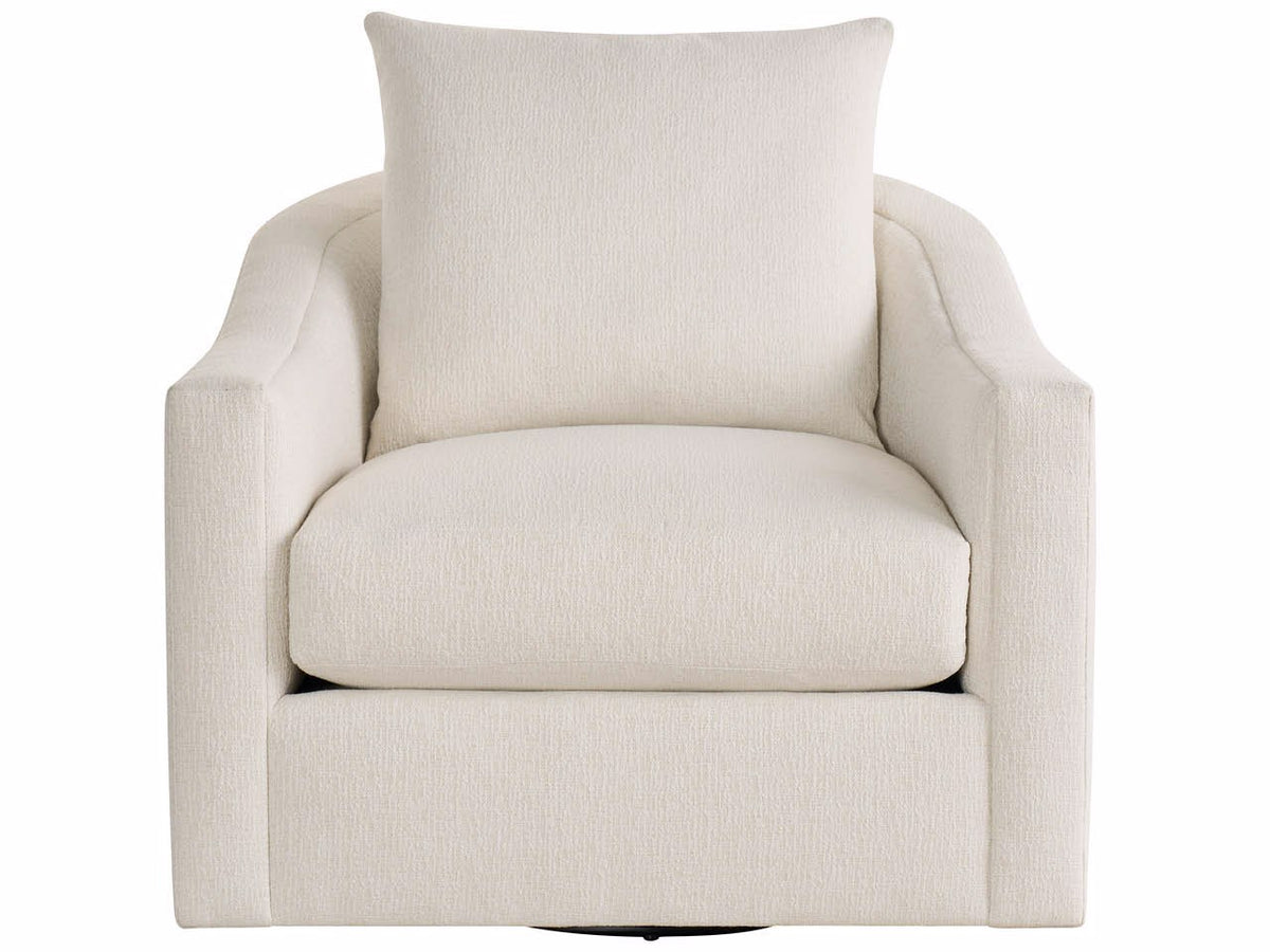 Universal Furniture Eli Swivel Chair — Sanello Ivory — Eli Collection