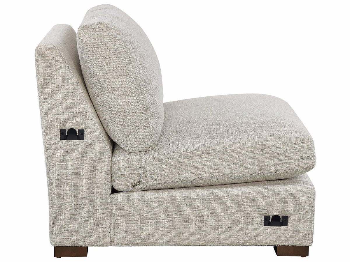 Universal Furniture Fletcher Armless Chair — Ayers Caramel — Fletcher Collection