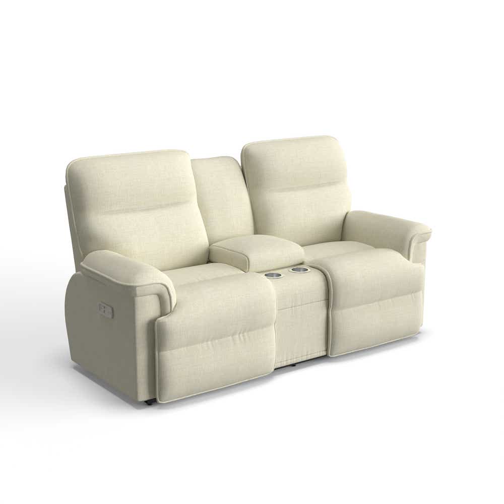 La-Z-Boy Jay Power Reclining Console Loveseat — Power Recline for Two La-Z-Boy Power Reclining Loveseat
