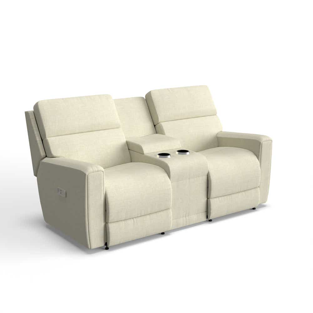 La-Z-Boy Apollo Power Reclining Loveseat — Console, Headrest and Lumbar La-Z-Boy Power Reclining Loveseat