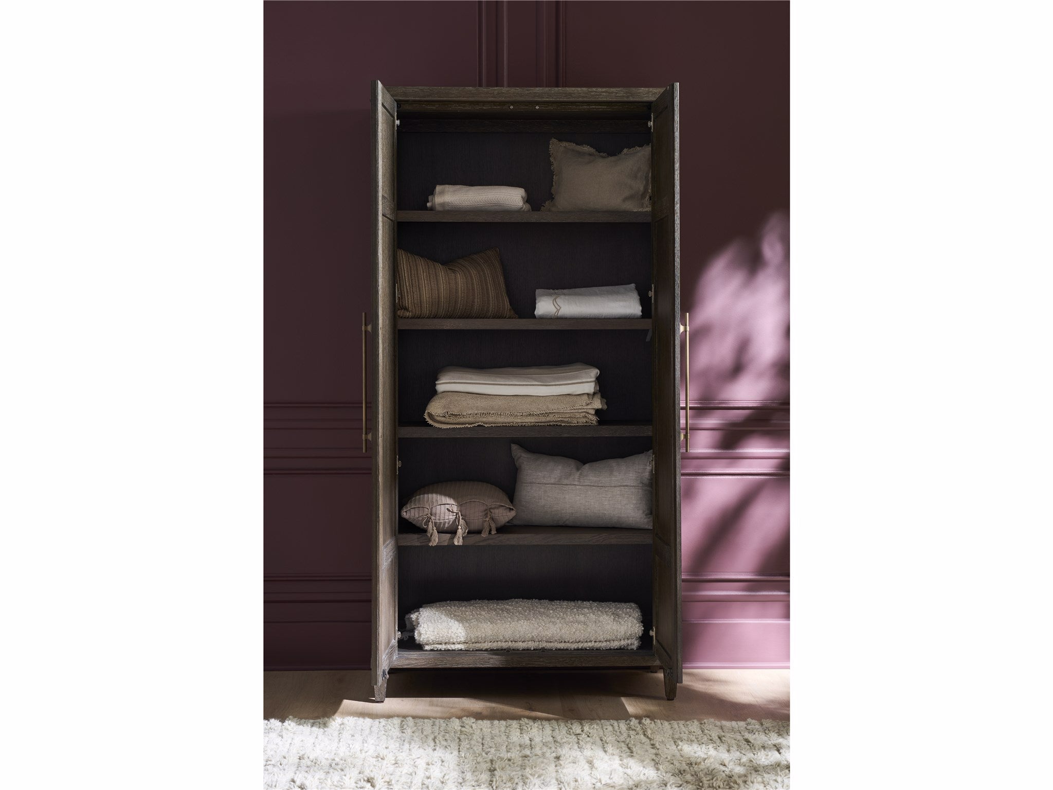 Universal Furniture Montclair Cocoa Cabinet — LED — Montclair Collection