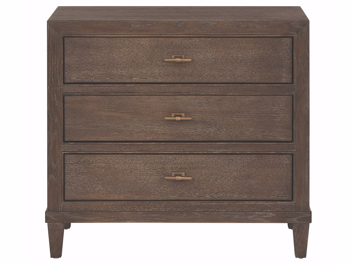 Universal Furniture Montclair Cocoa Nightstand — 3 Drawer — Montclair Collection