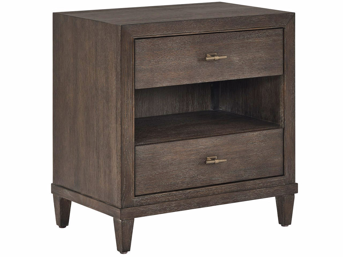 Universal Furniture Montclair Cocoa Nightstand — 2 Drawer — Montclair Collection