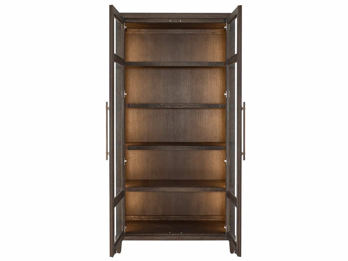 Universal Furniture Montclair Cocoa Cabinet — Glass Doors — Montclair Collection