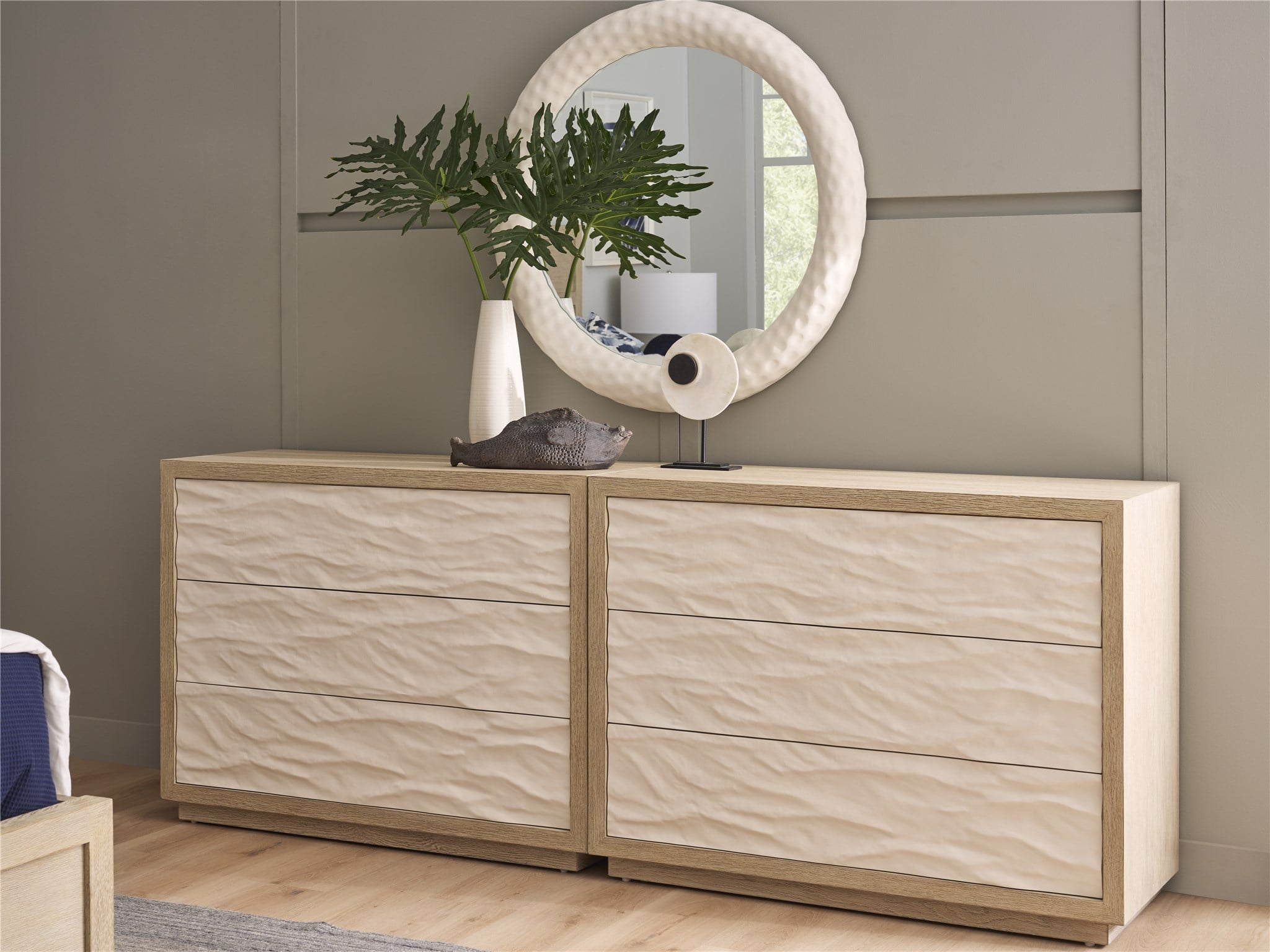 Universal Furniture White Coral Mirror — Oasis Collection