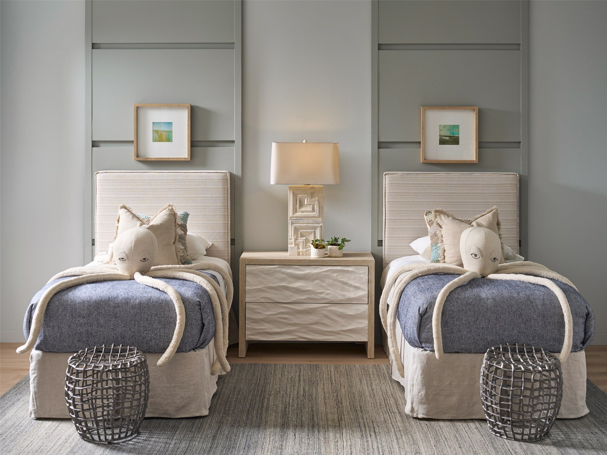 Universal Furniture Drift Upholstered Headboard Twin — Oasis Collection