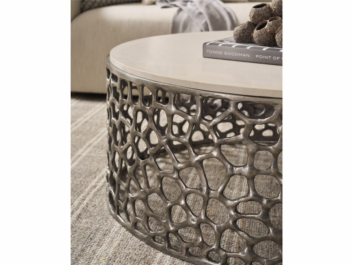Universal Furniture Oasis Coral Cocktail Table — Antique Nickle — Oasis Collection