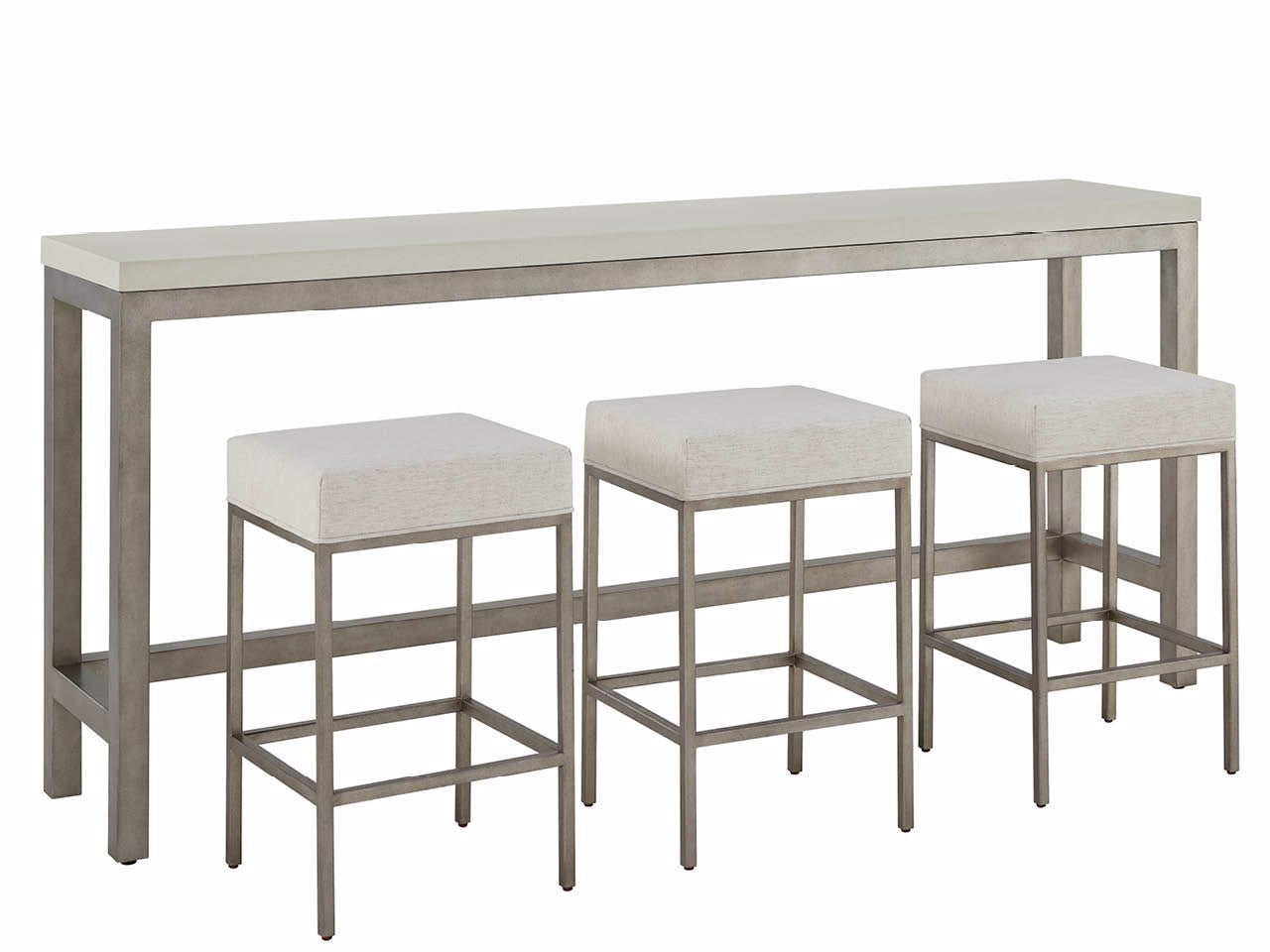 Universal Furniture Oasis Console with Stools — Oasis Collection