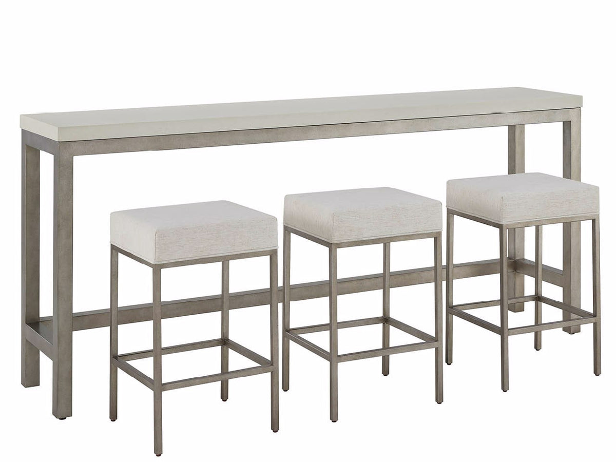 Universal Furniture Oasis Console with Stools — Oasis Collection