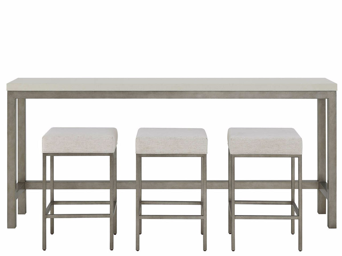 Universal Furniture Oasis Console with Stools — Oasis Collection