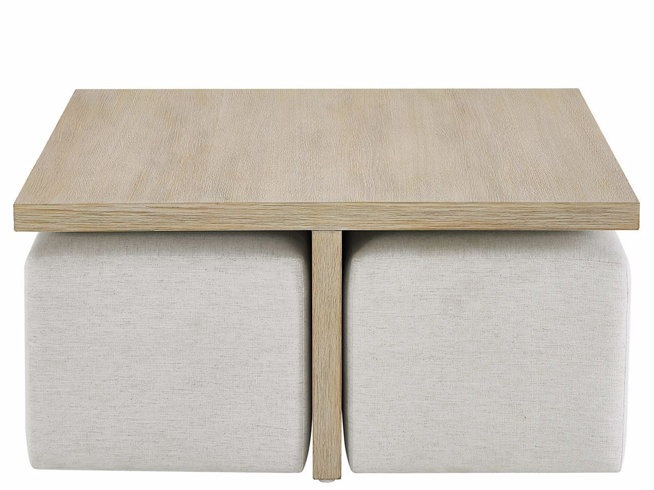 Universal Furniture Dockside Cocktail Table with Ottomans — Oasis Collection