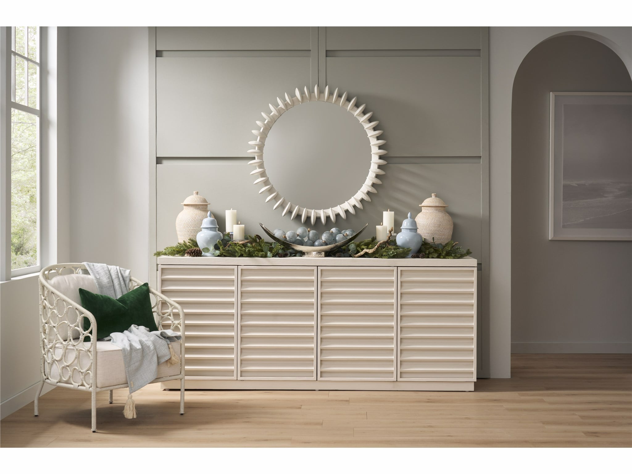 Universal Furniture Oasis Shoreline Credenza — 1 Drawer — Oasis Collection